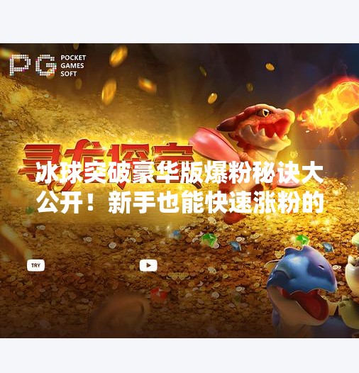 冰球突破豪华版爆粉秘诀大公开！新手也能快速涨粉的5个实操技巧,冰球突破豪华版爆粉技巧